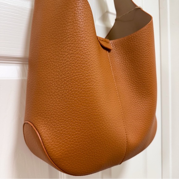 Antik Kraft Slouchy Tote in Camel Tan Vegan Leather NWT - Picture 4 of 12